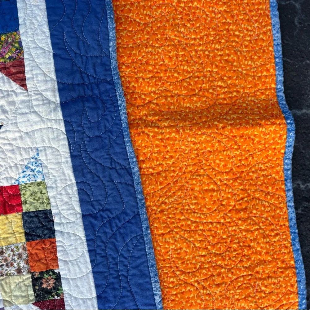 Arkansas Crossword Quilt Colorful Patchwork Quilt